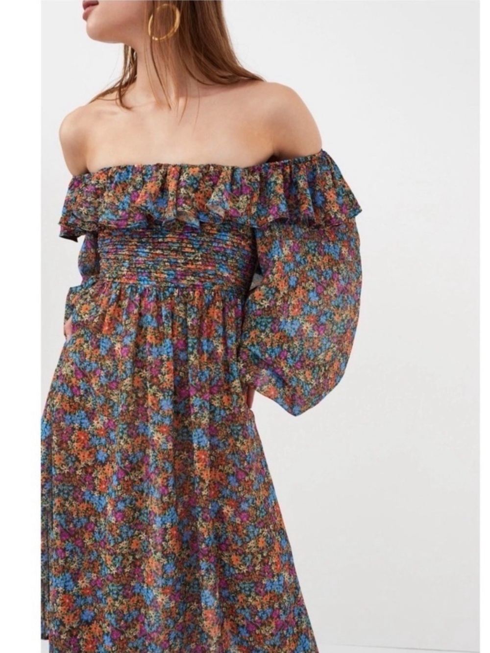 For Love & Lemons Brittany Floral Print Long Sleeve Midi Dress
For Love & Lemons - Picture 3 of 15